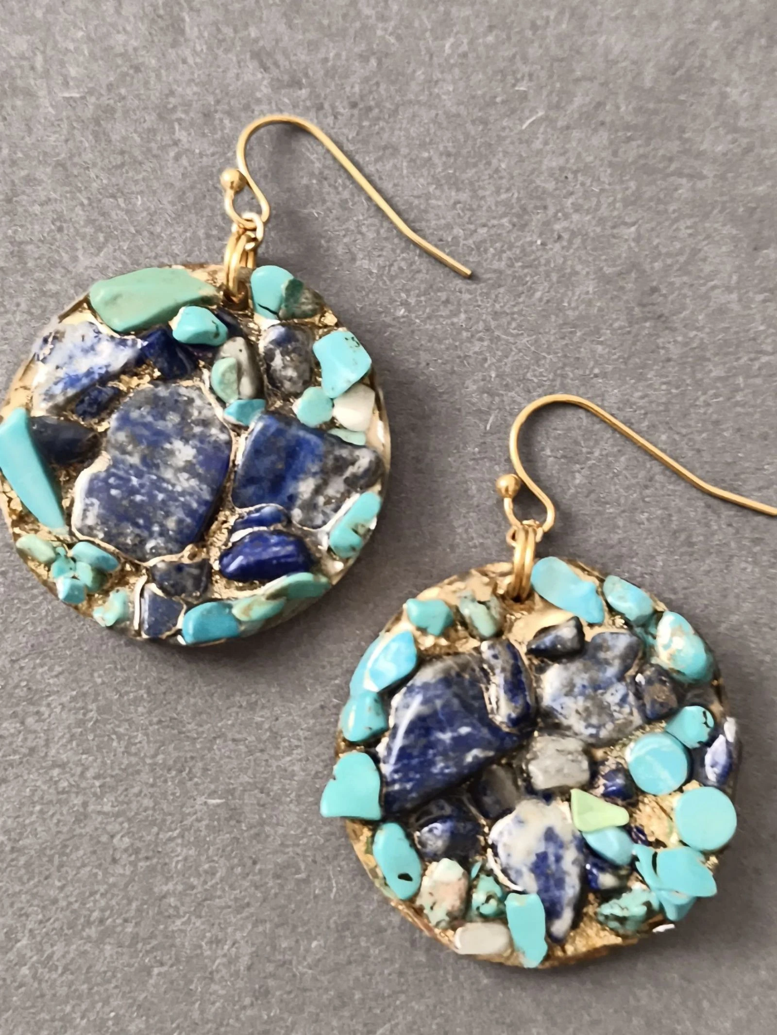 Boucles d'oreilles lapis lazuli 